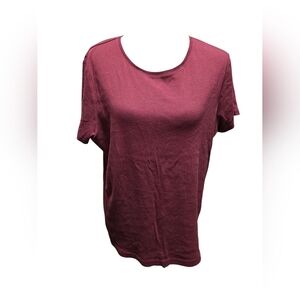 Croft & Barrow Maroon Short Sleeve Tee